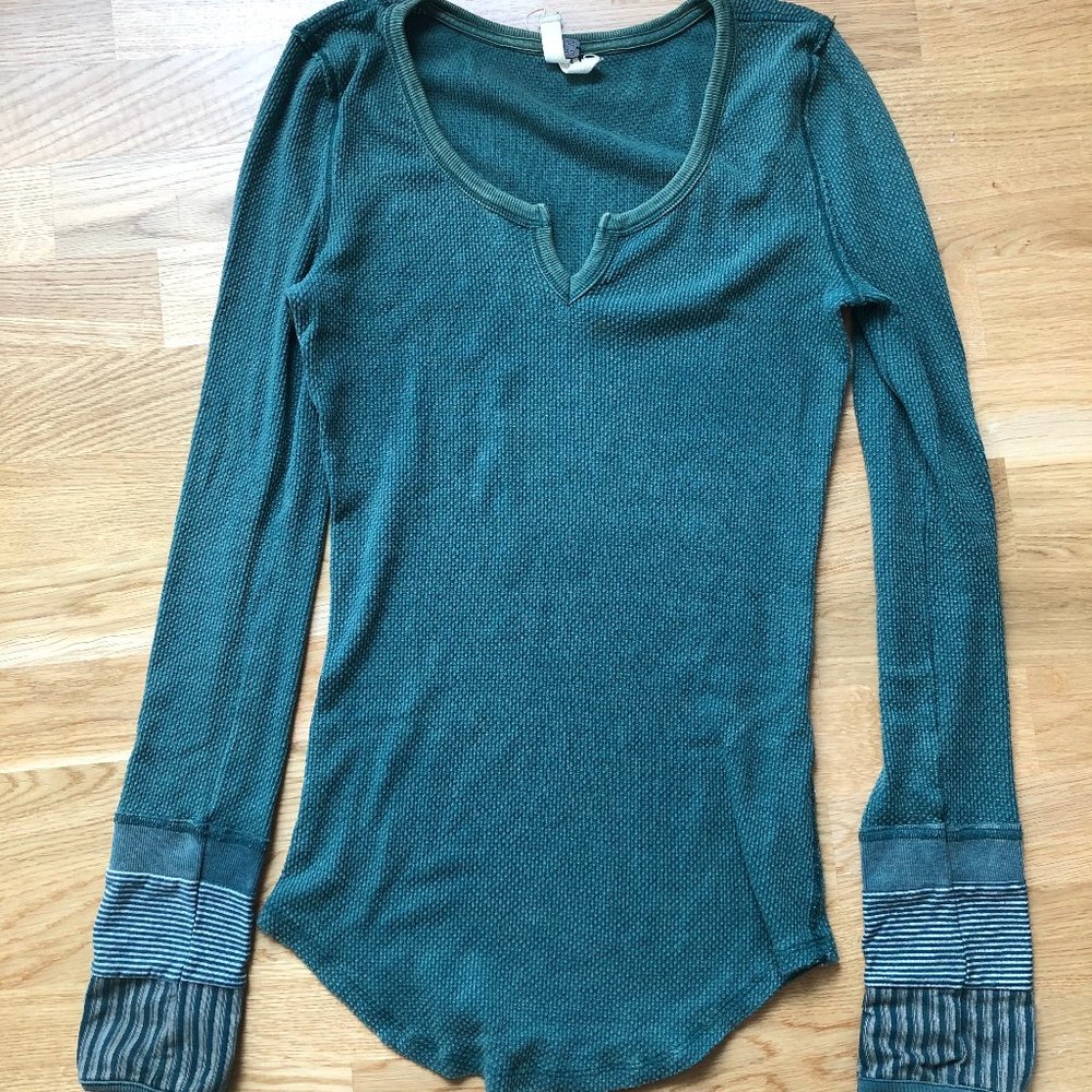 Free People Appliqué Shirt